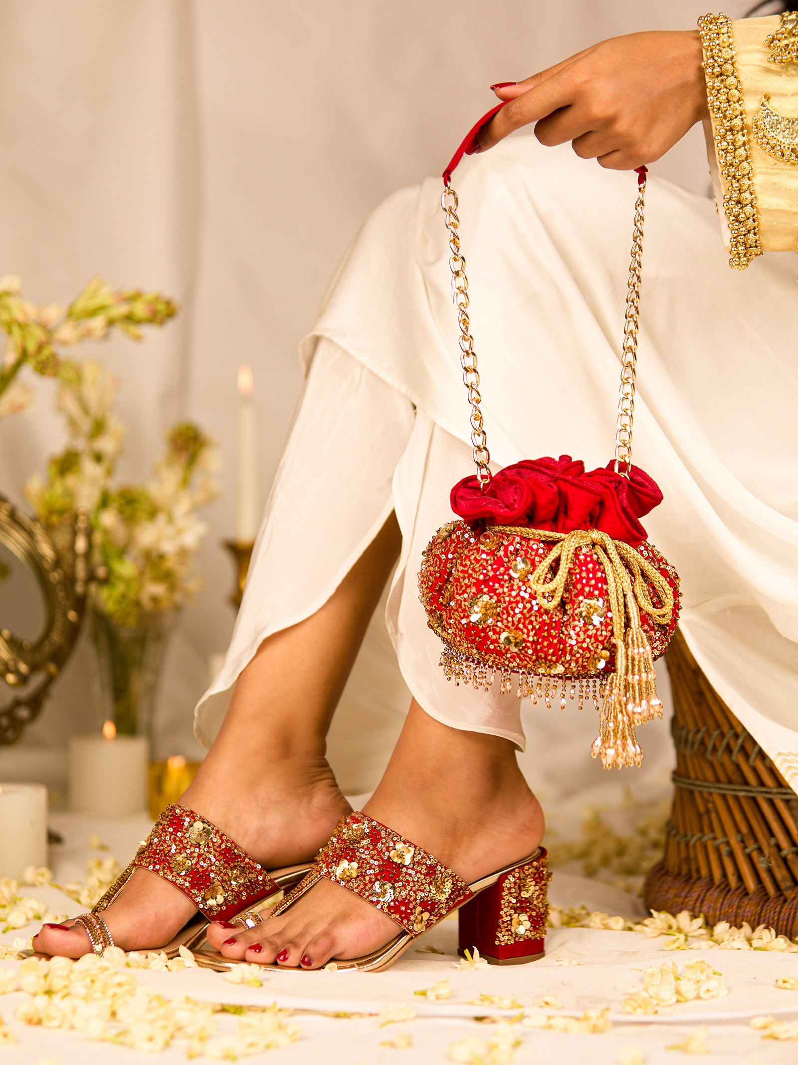 Charmy Heel & Charmy Potli (Combo)