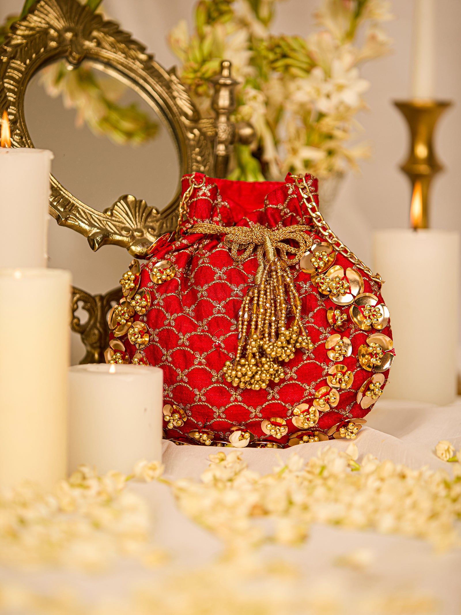 Nabhya Red (Potli)