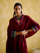 Bhavishya Maroon Co Ords Set