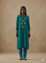 Ditya Turquoise (Kurta Set)