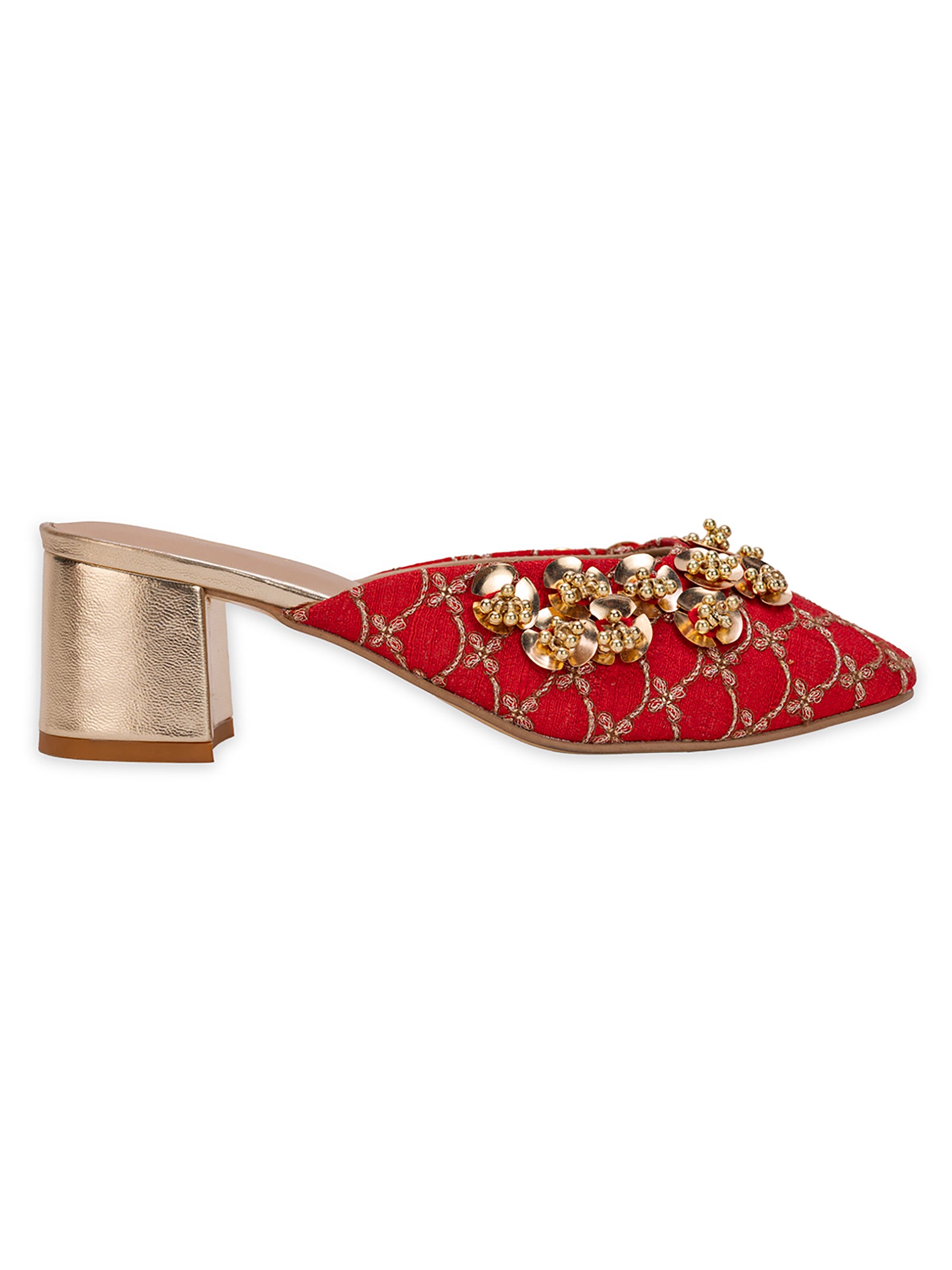 Nabhya Red (Mule Heel)