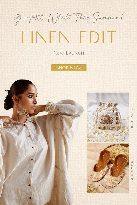 Mobile Banner_Linen Edit Summer Collection by 5 Elements