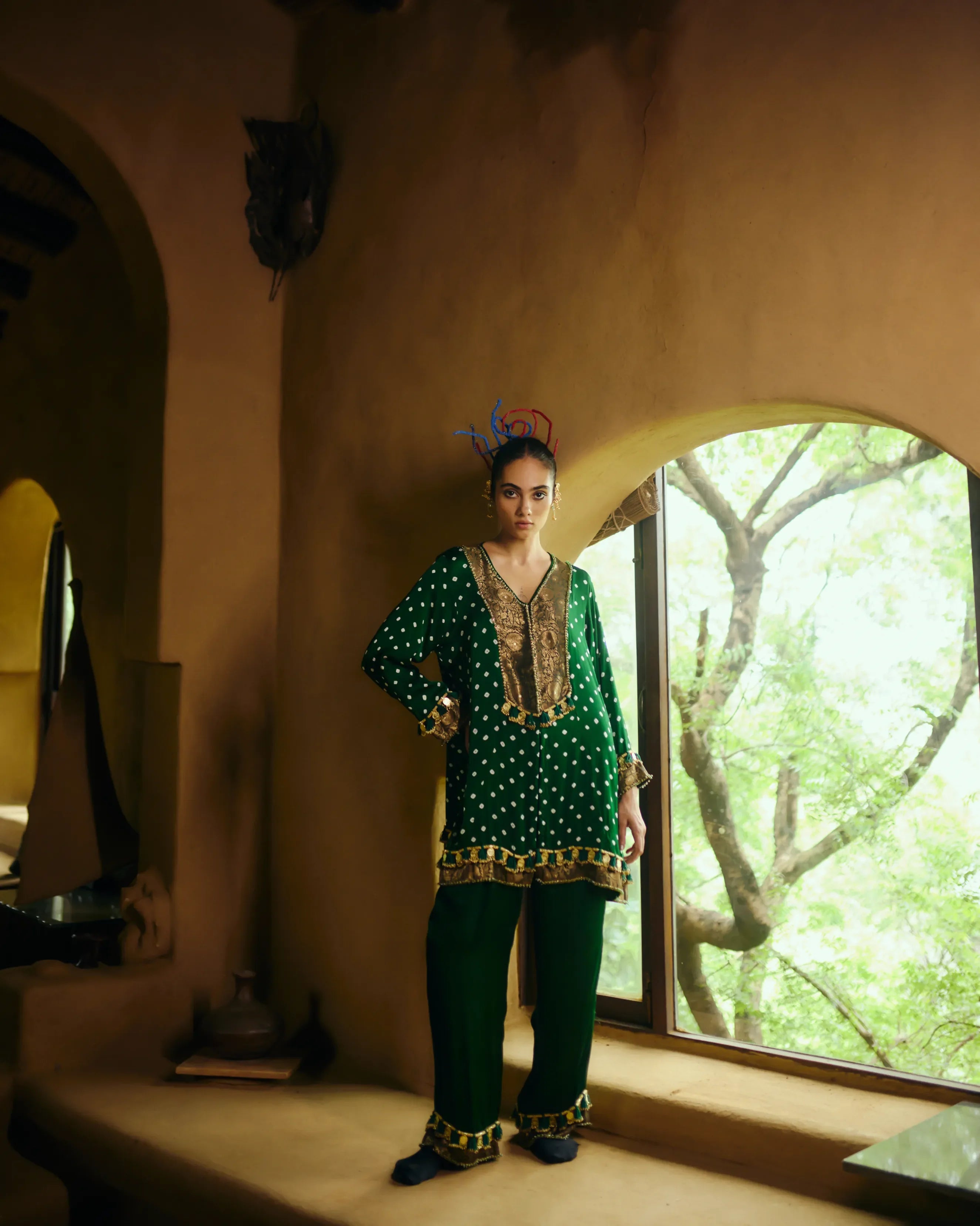 Adhira green (Co Ords)