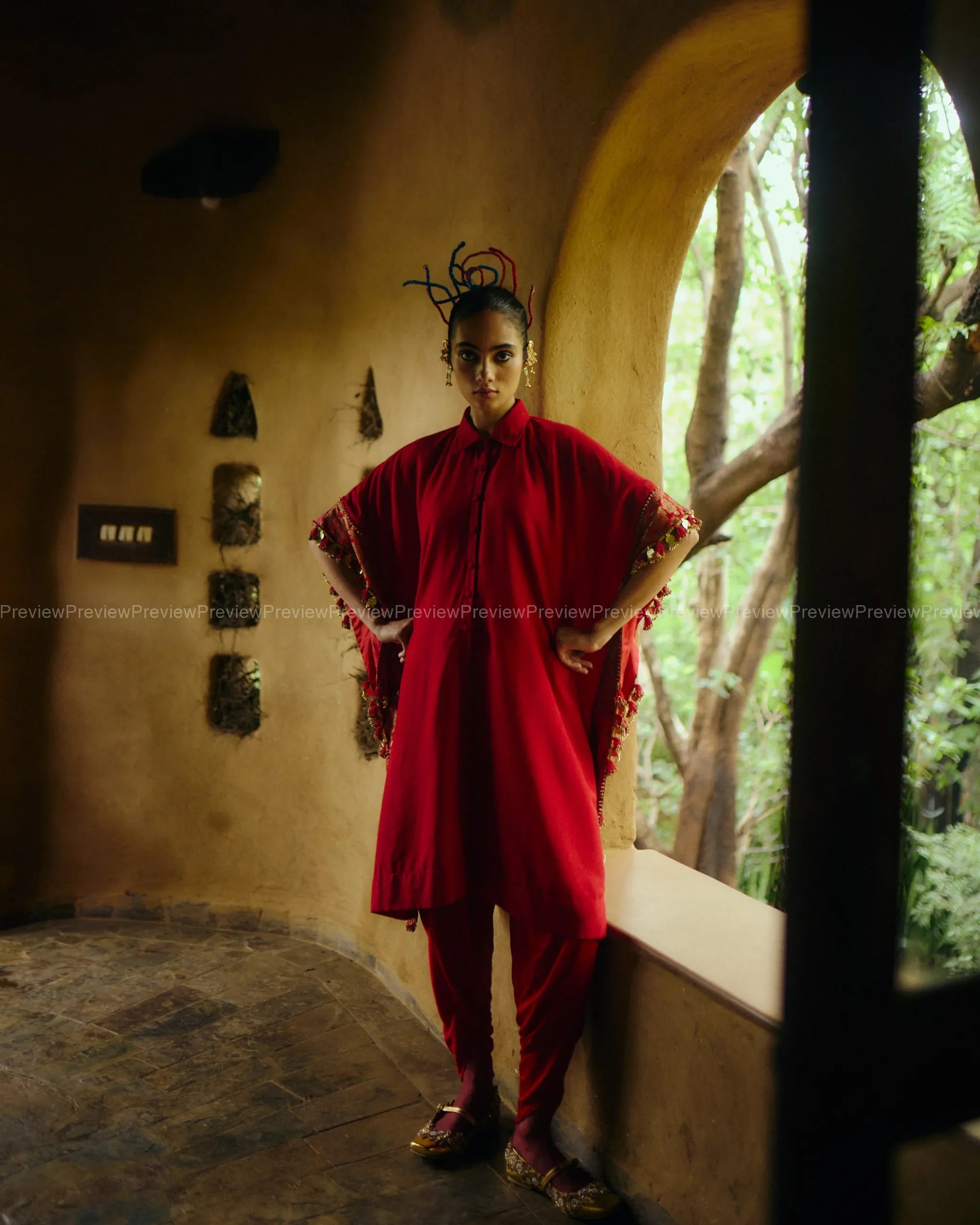 Jagruti red (Co Ords)