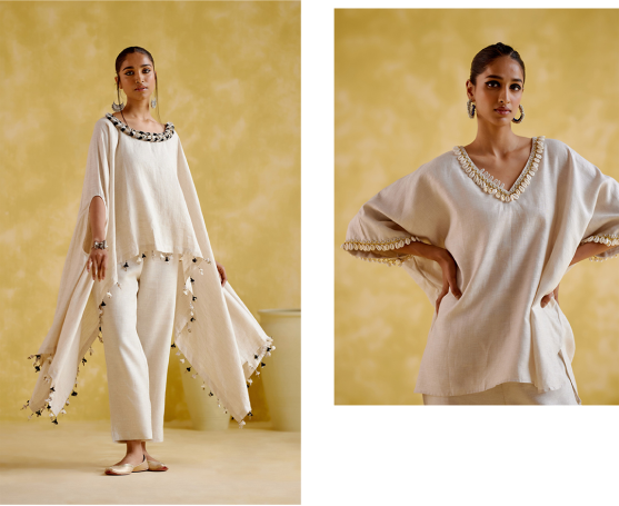 Linen Summer Kaftan Co ord Set Collection by 5 Elements