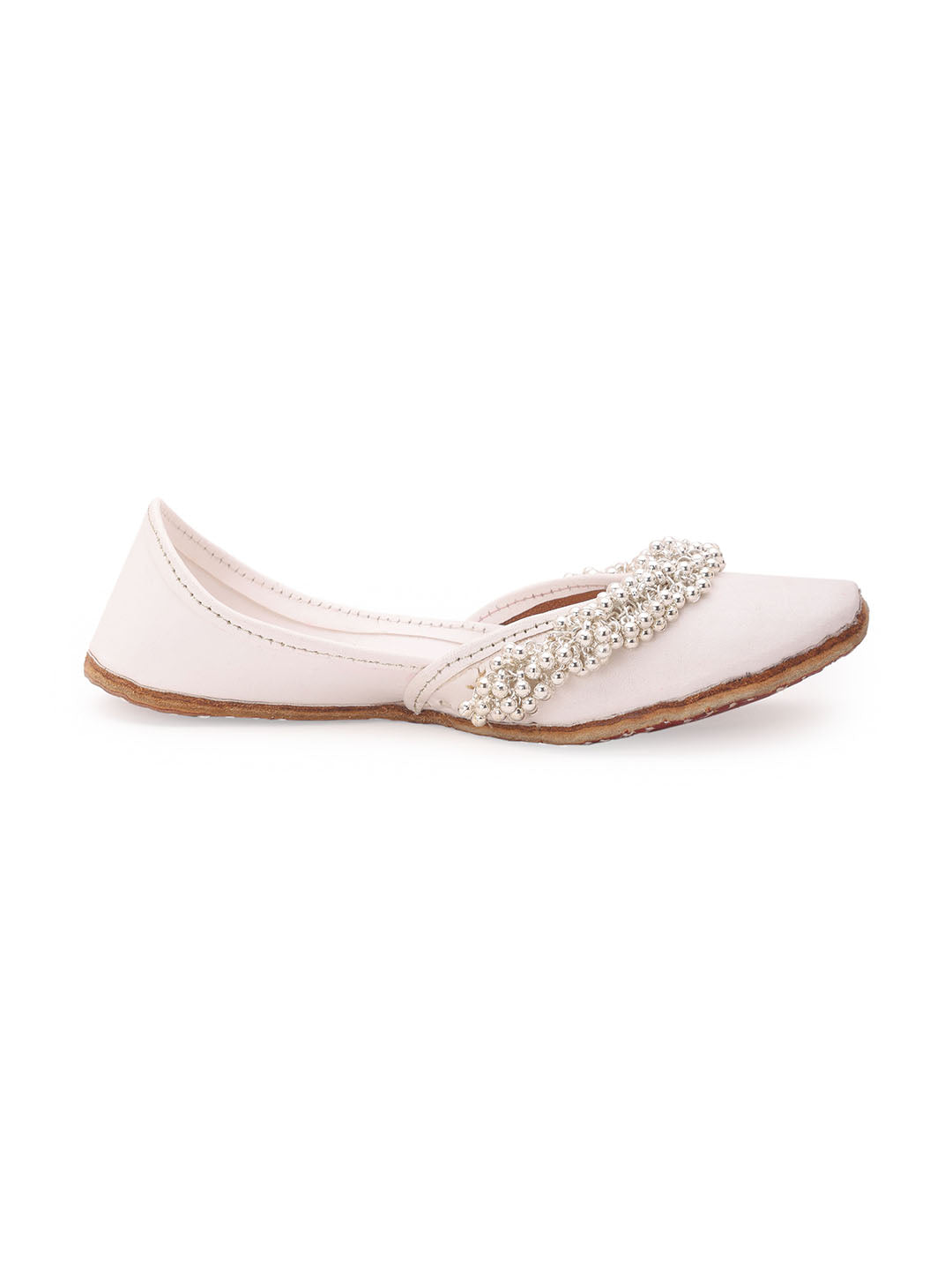 Ghungroo Blast Kids Jutti - White 5elements