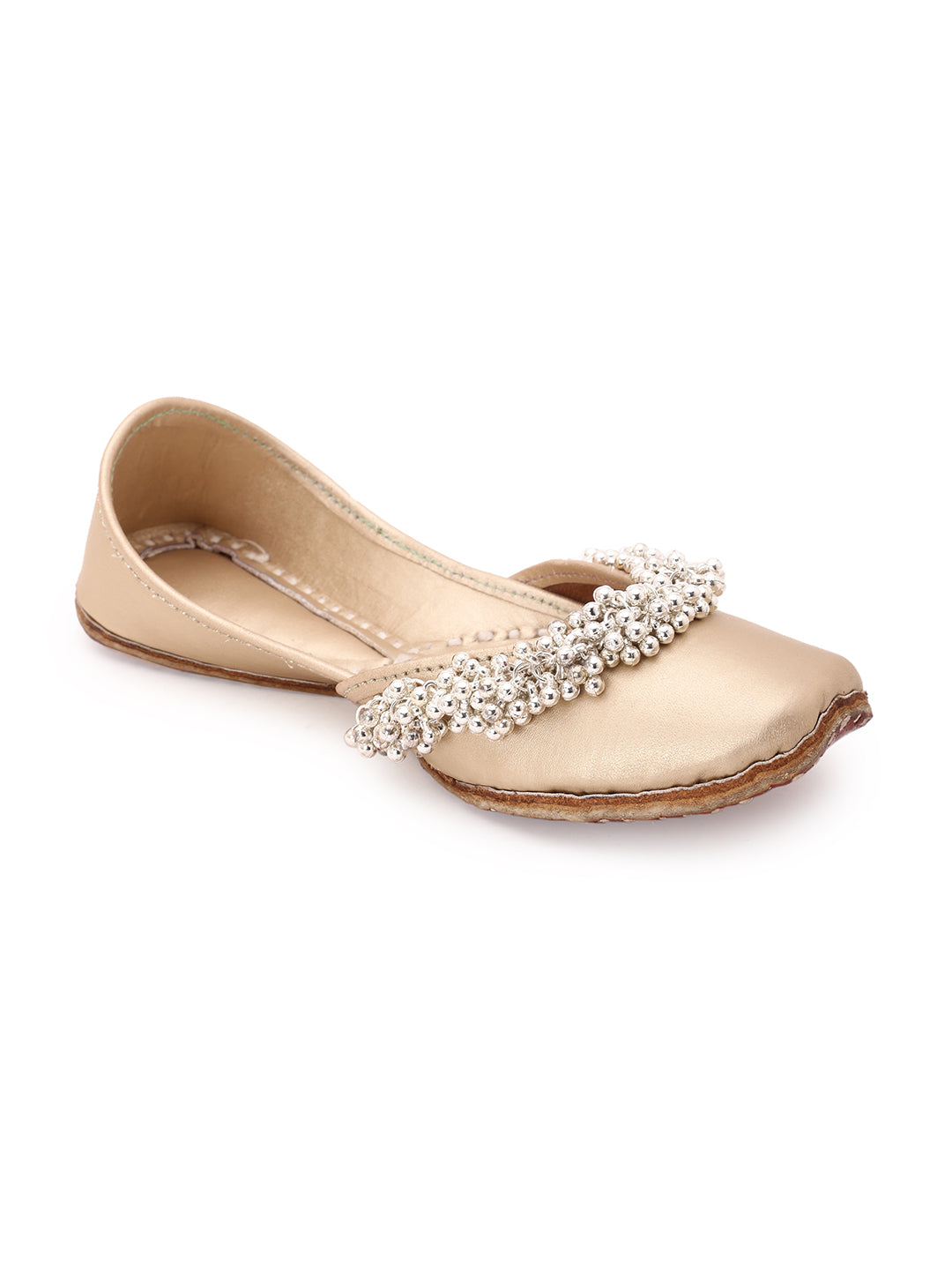 Ghungroo Blast Kids Jutti - Polish Silver 5elements