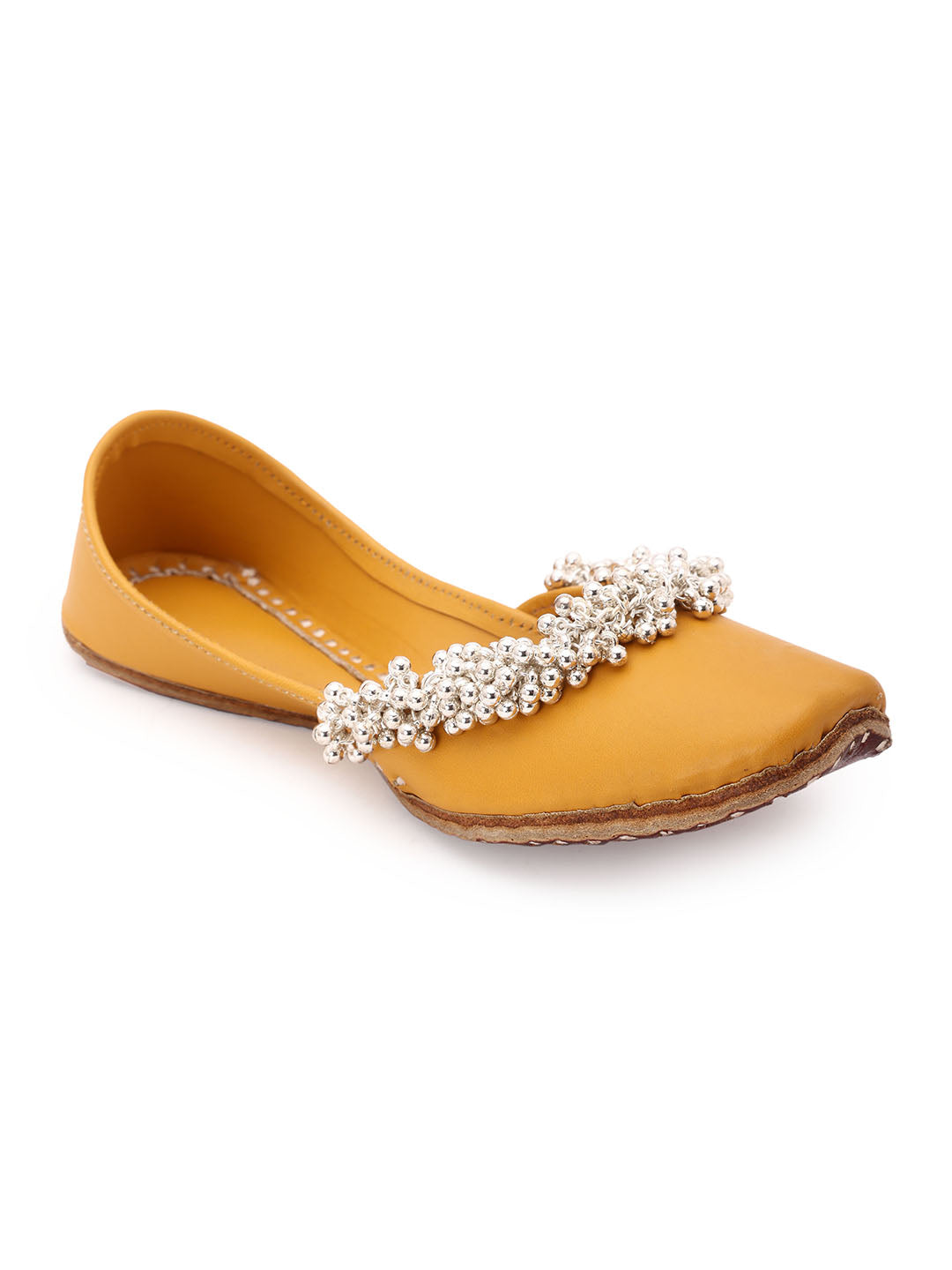 Ghungroo Blast Kids Jutti - Mustard 5elements