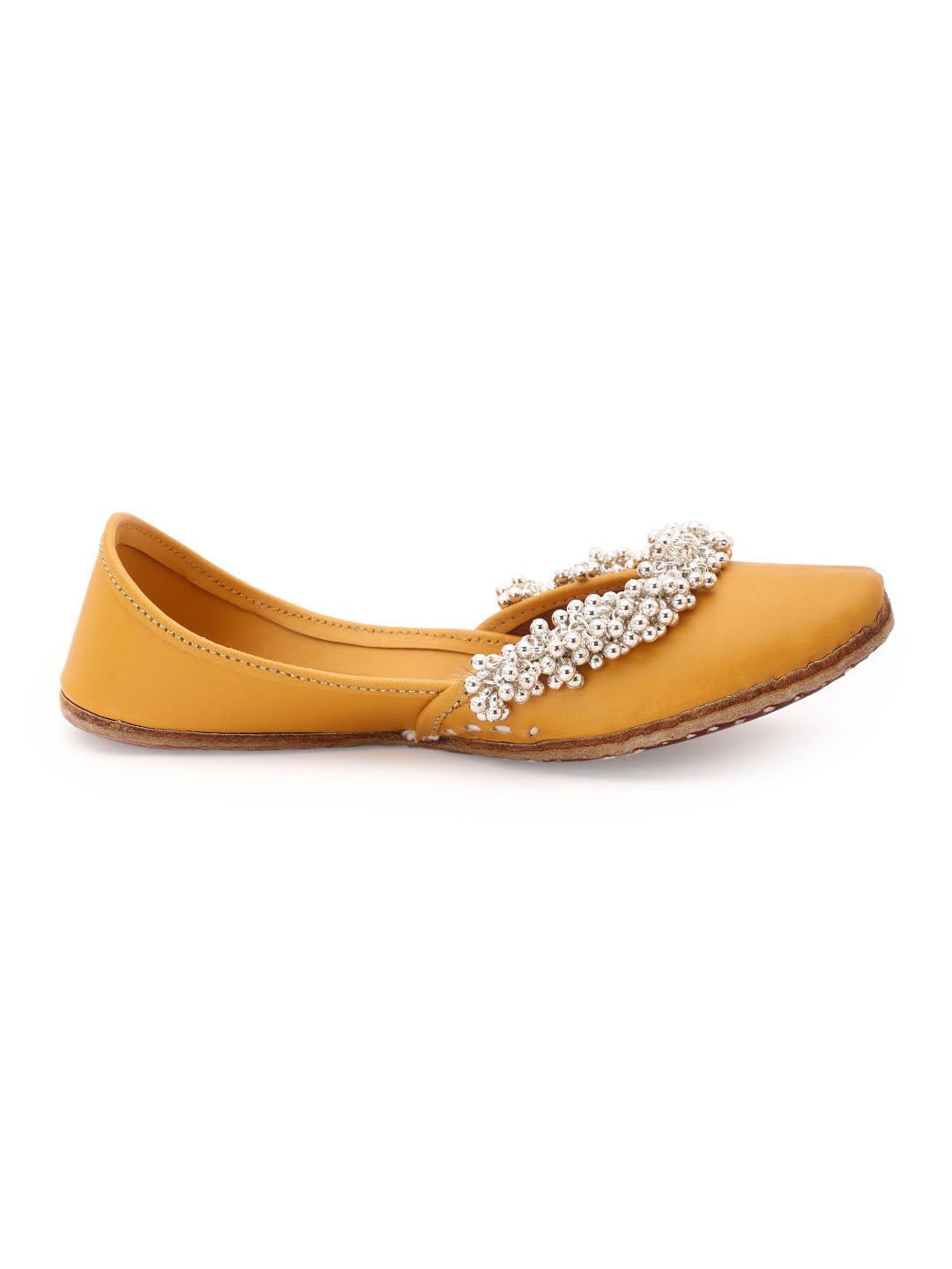 Ghungroo Blast Kids Jutti - Mustard 5elements