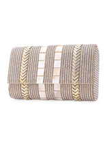Chevron Embroidered Clutch 5elements