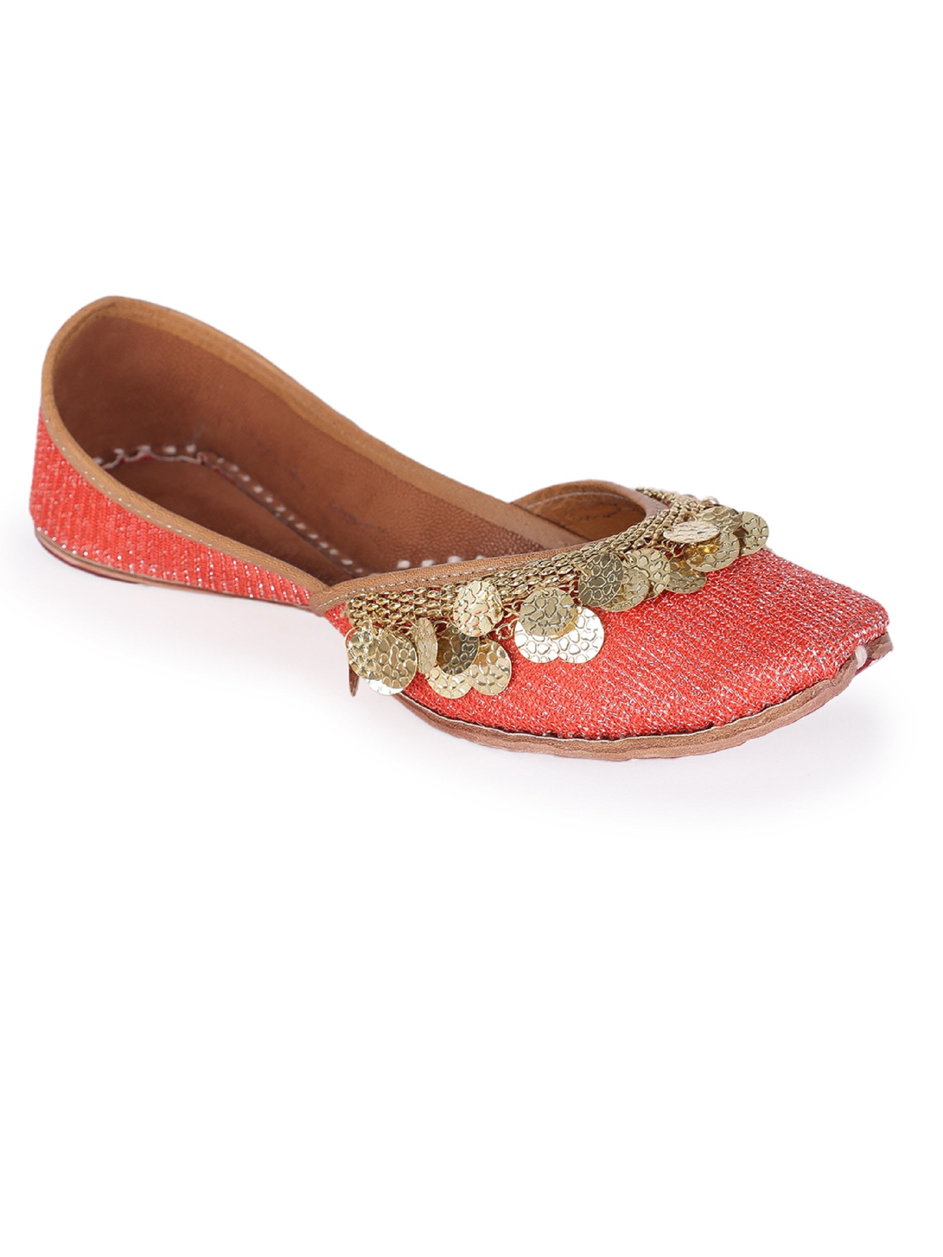 Red Upper Coin Tassel  (jutti) 5elements