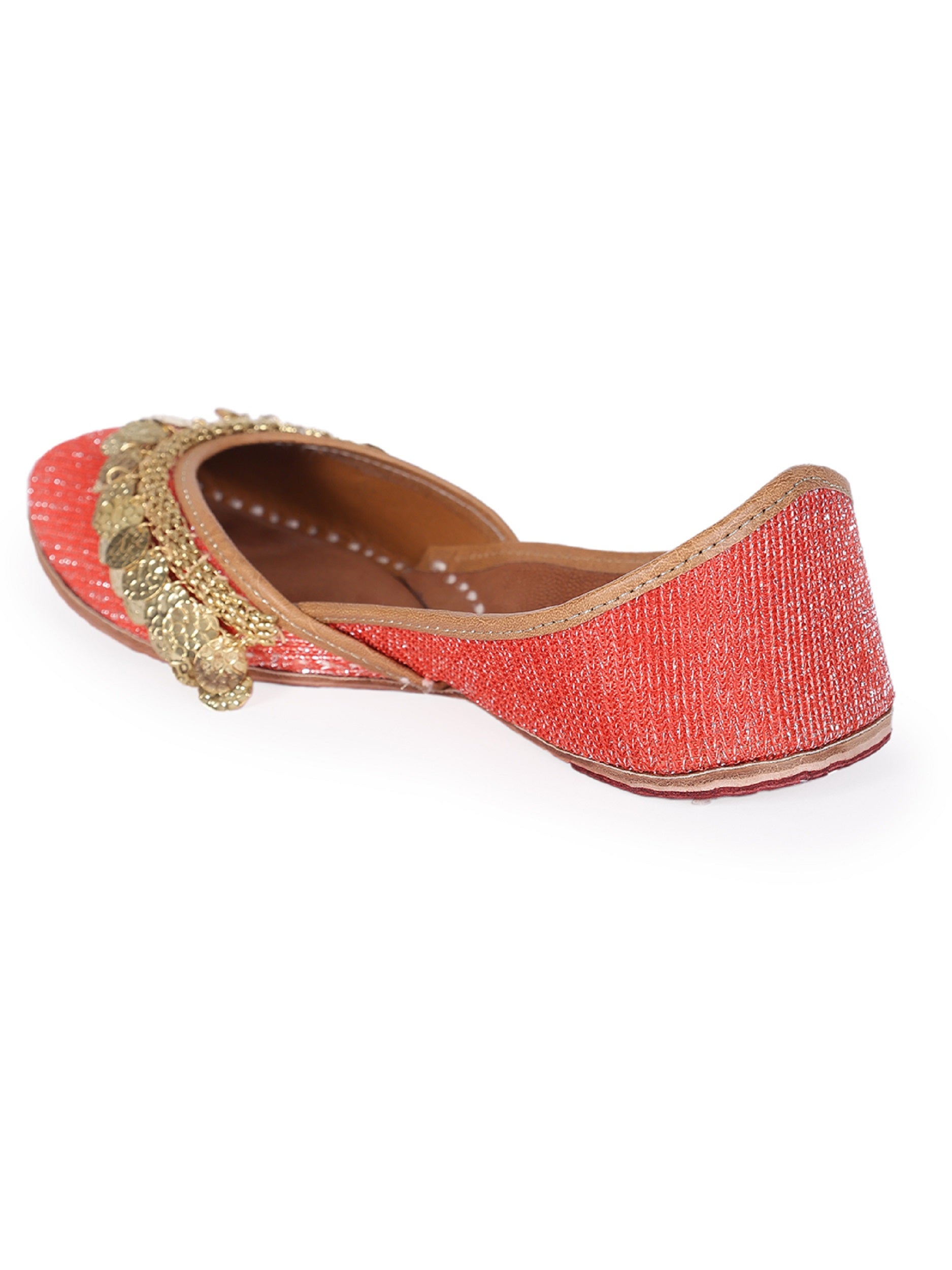 Red Upper Coin Tassel  (jutti) 5elements