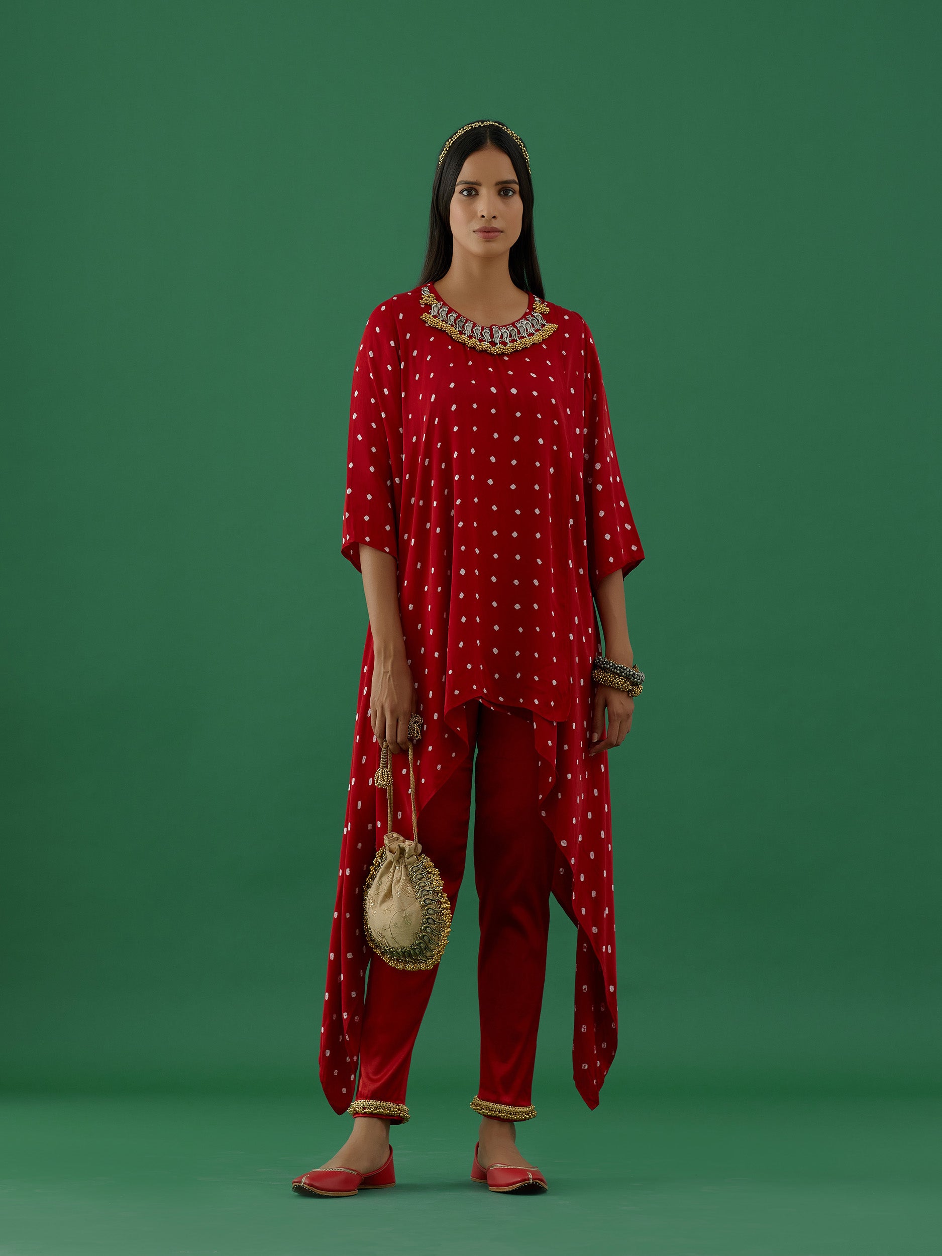Vishakha - Red Pants - 5elements