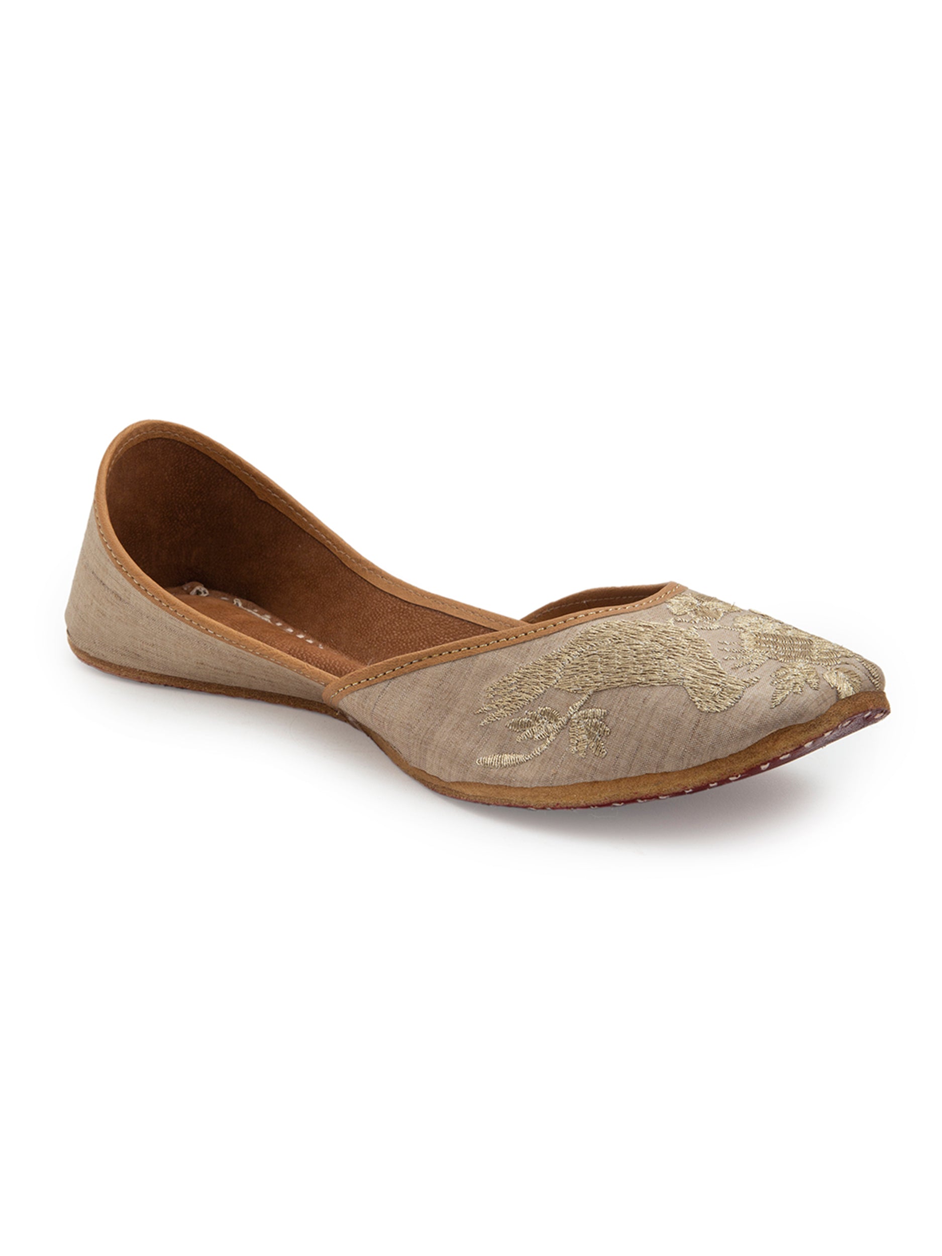 Mughal Bird - Beige (jutti) 5elements