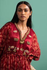 Tejaswani - Maroon (kaftan) - 5elements