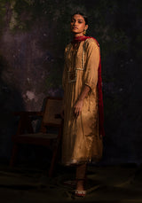 Rutvi - Gold kurta Set - 5elements