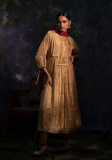 Rutvi - Gold kurta Set - 5elements