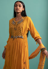 Adhira - Yellow kurta Set - 5elements