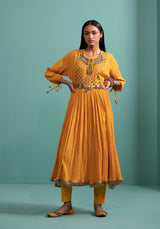Adhira - Yellow kurta Set - 5elements