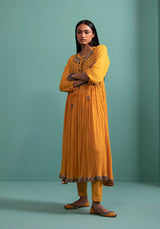 Adhira - Yellow kurta Set - 5elements