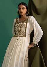 Adhira - Off White kurta Set - 5elements