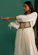 Adhira - Off White kurta Set - 5elements