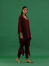 Vishakha - Maroon Top - 5elements