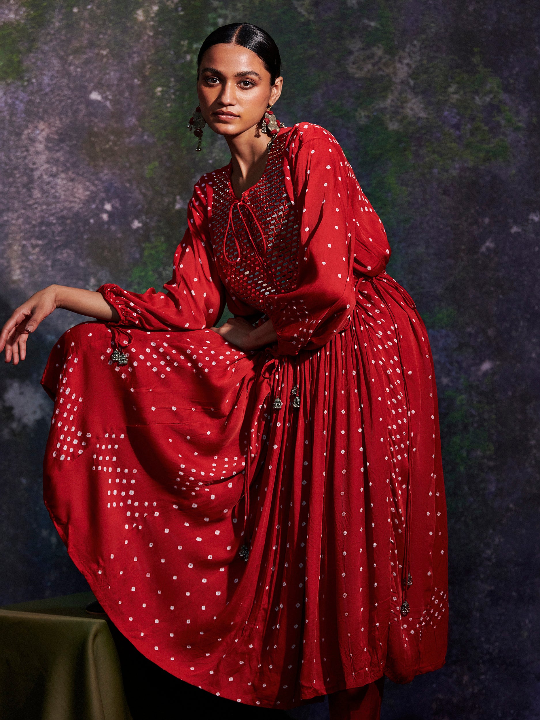 Vrinda - Red Set - 5elements