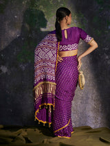 Ambika - Purple Saree - 5elements