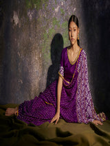 Ambika - Purple Saree - 5elements
