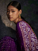 Ambika - Purple Saree - 5elements