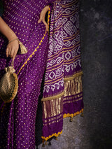 Ambika - Purple Saree - 5elements