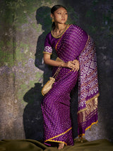 Ambika - Purple Saree - 5elements