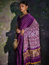 Ambika - Purple Saree - 5elements