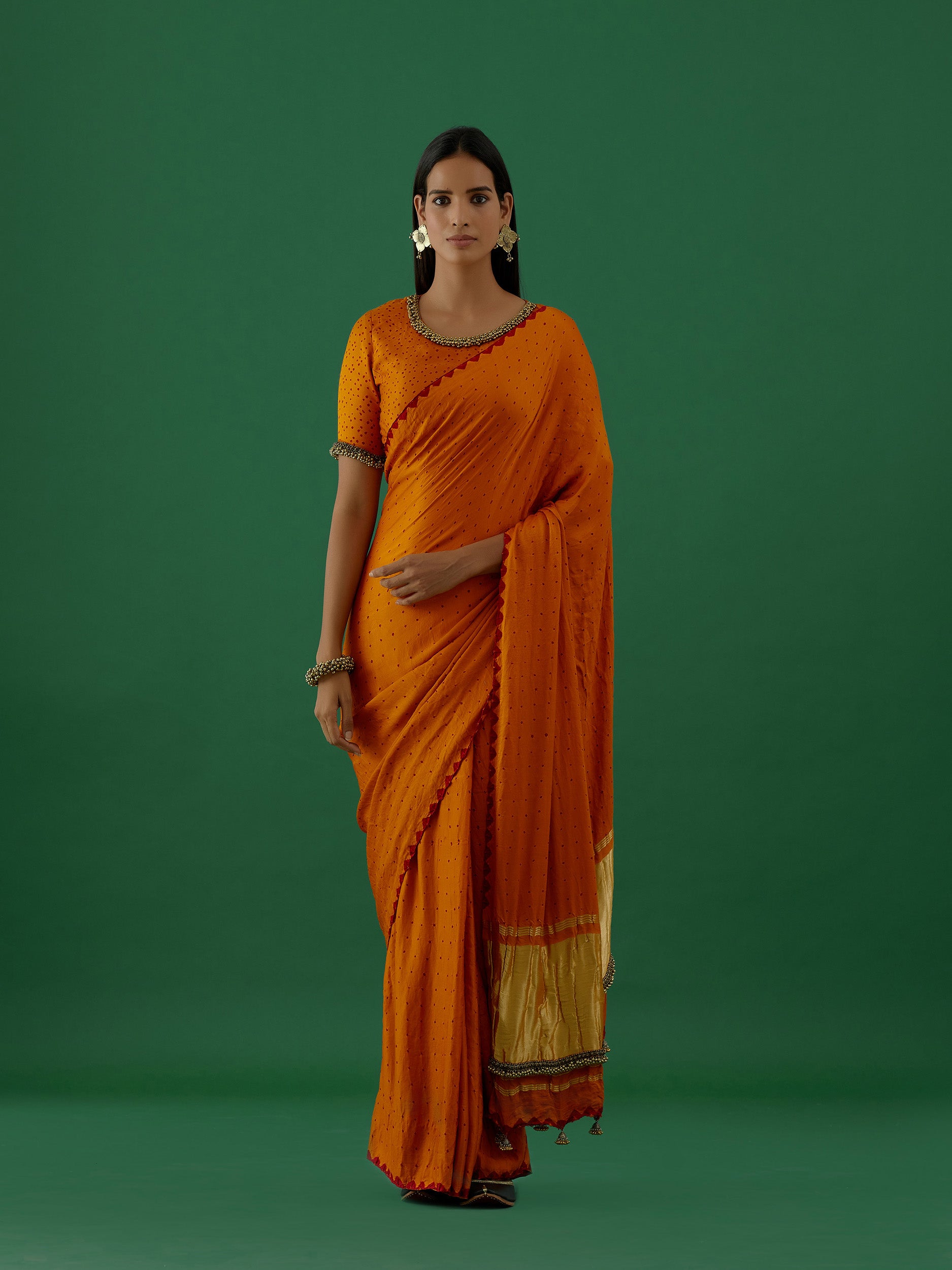 Ambika - Mustard Saree - 5elements