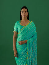 Ambika - Turqouise Saree - 5elements