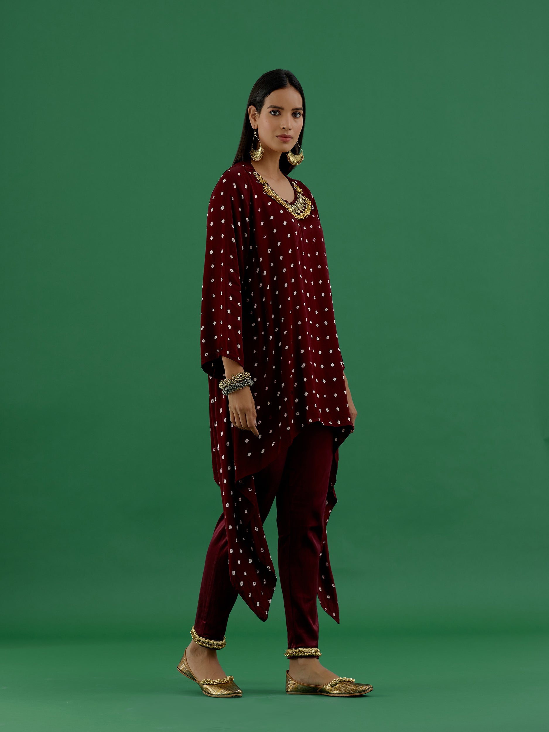 Vishakha - Brown Co-ords Set - 5elements