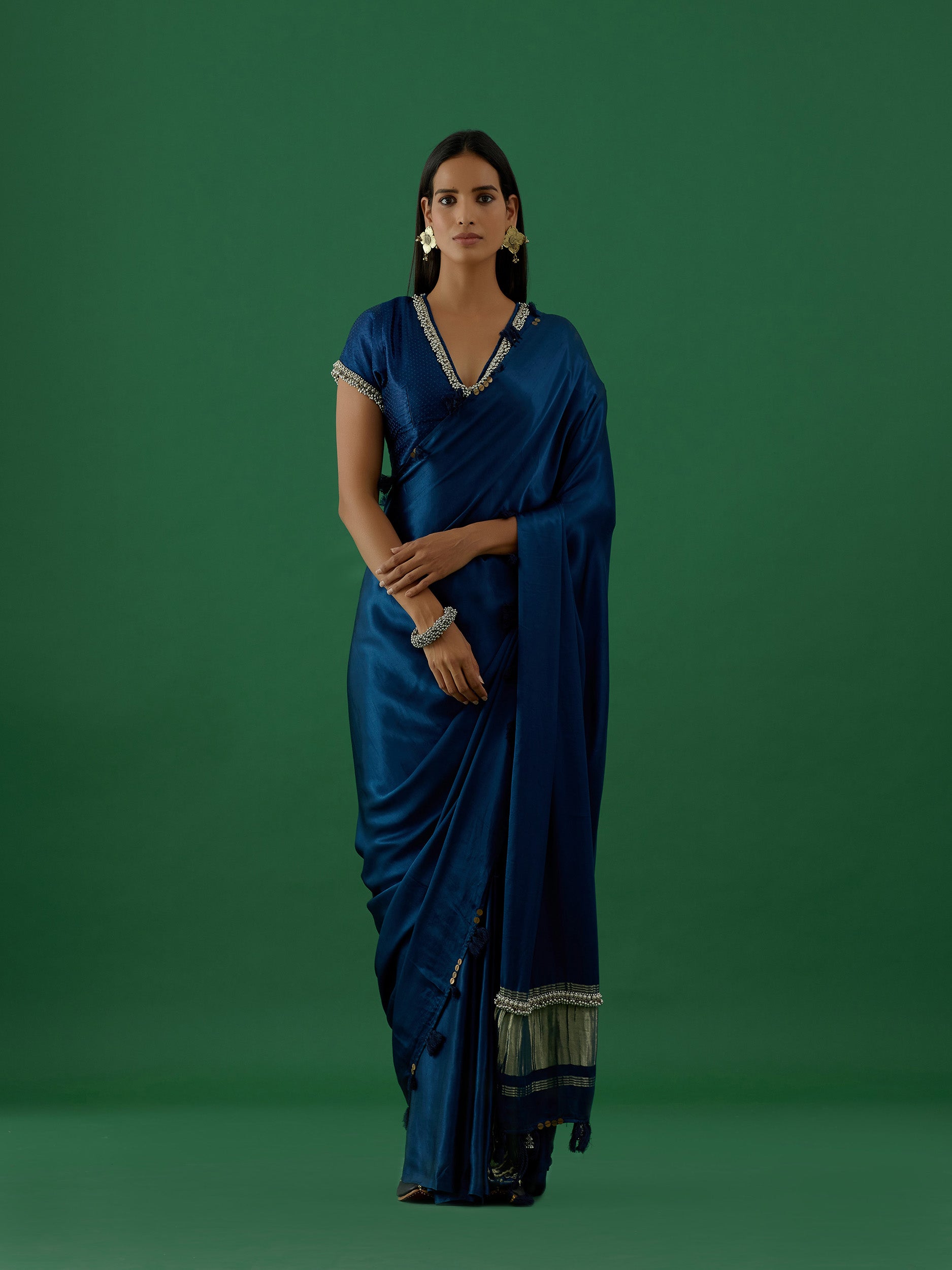 Karya - Blue Saree - 5elements