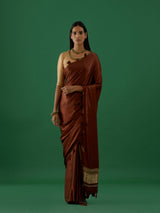 Karya - Brown Saree - 5elements
