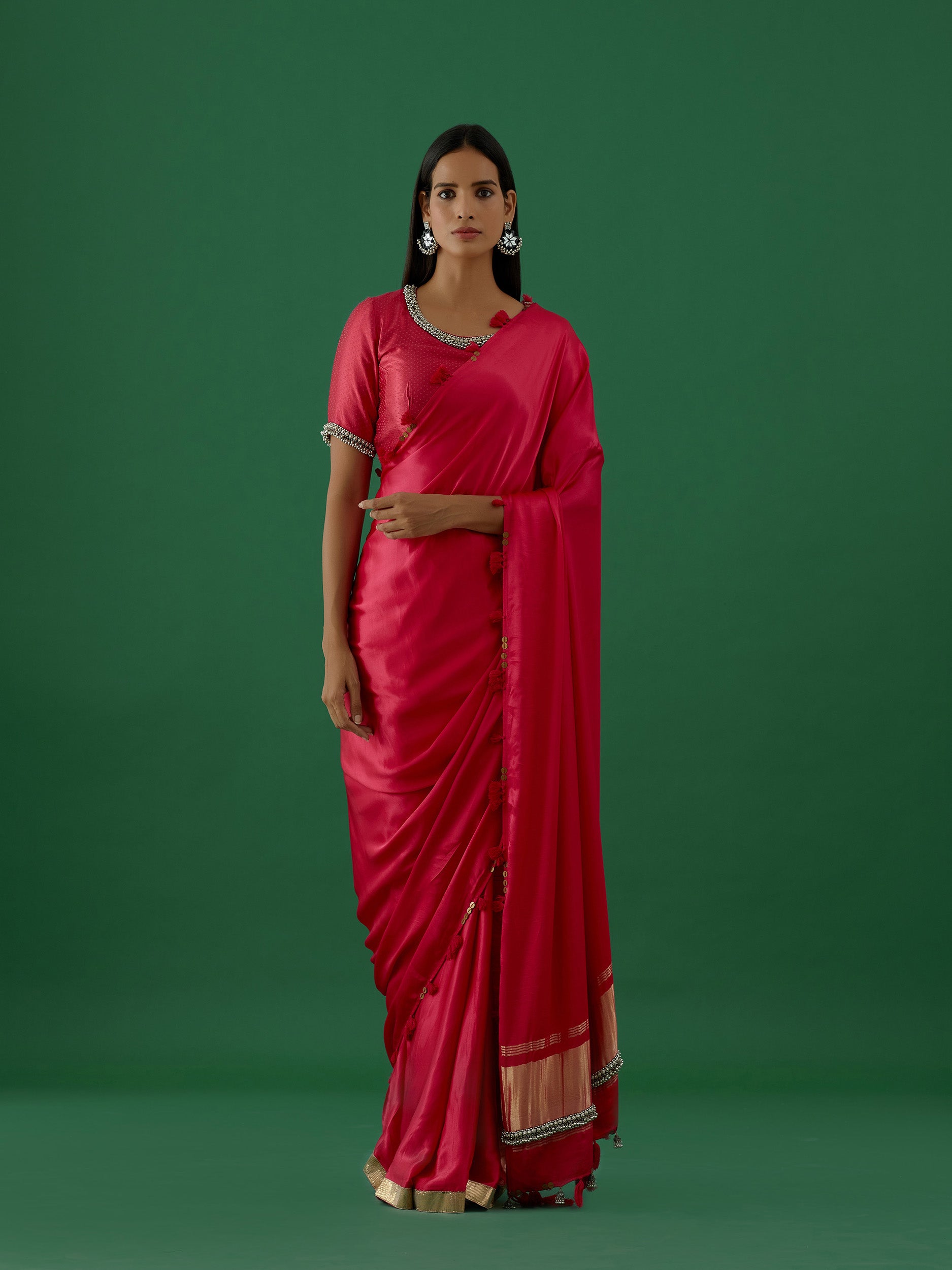 Karya - Pink Saree - 5elements