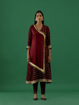 Shivya - Maroon kurta Set - 5elements