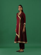 Shivya - Maroon kurta Set - 5elements