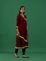 Shivya - Maroon kurta Set - 5elements