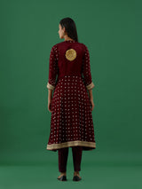 Shivya - Maroon kurta Set - 5elements