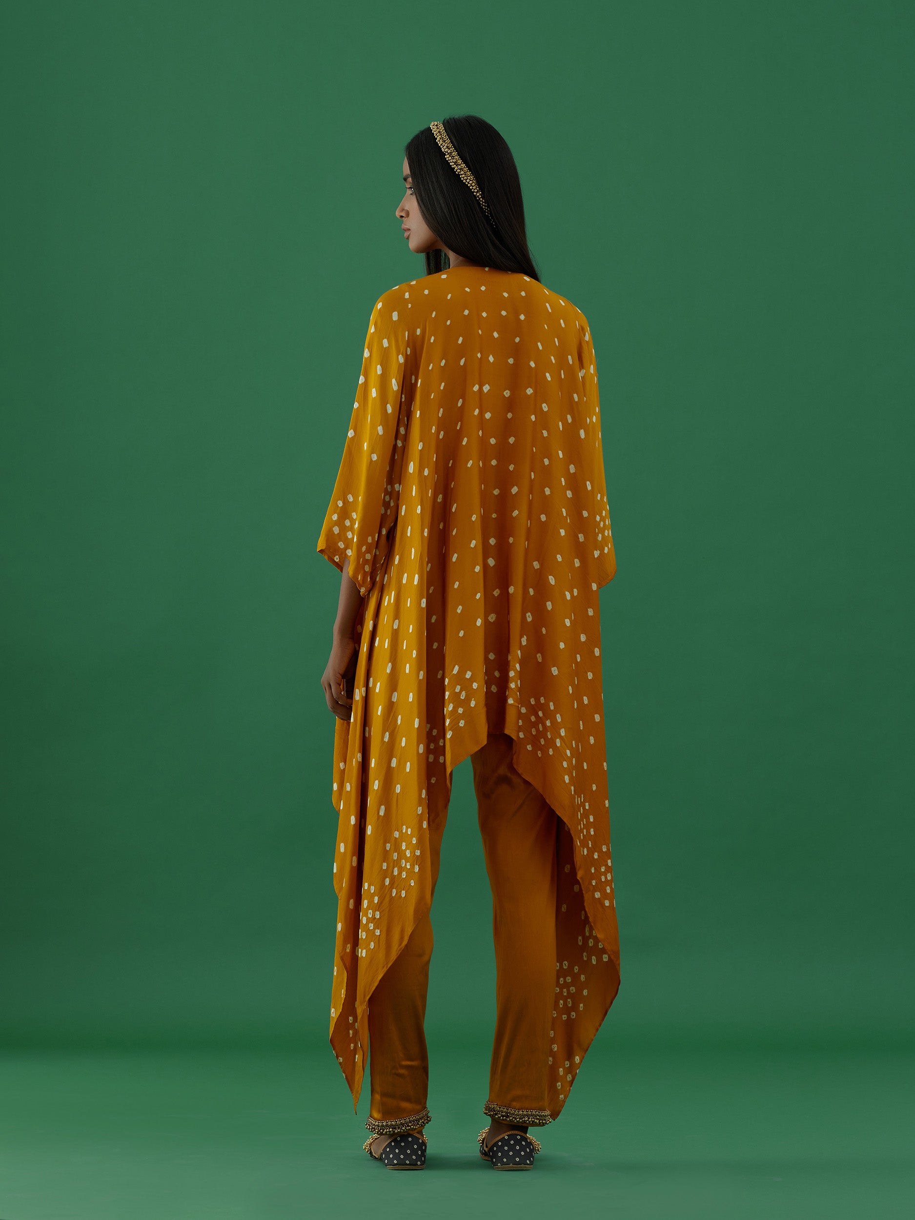 Vishakha - Mustard Co-ords Set - 5elements