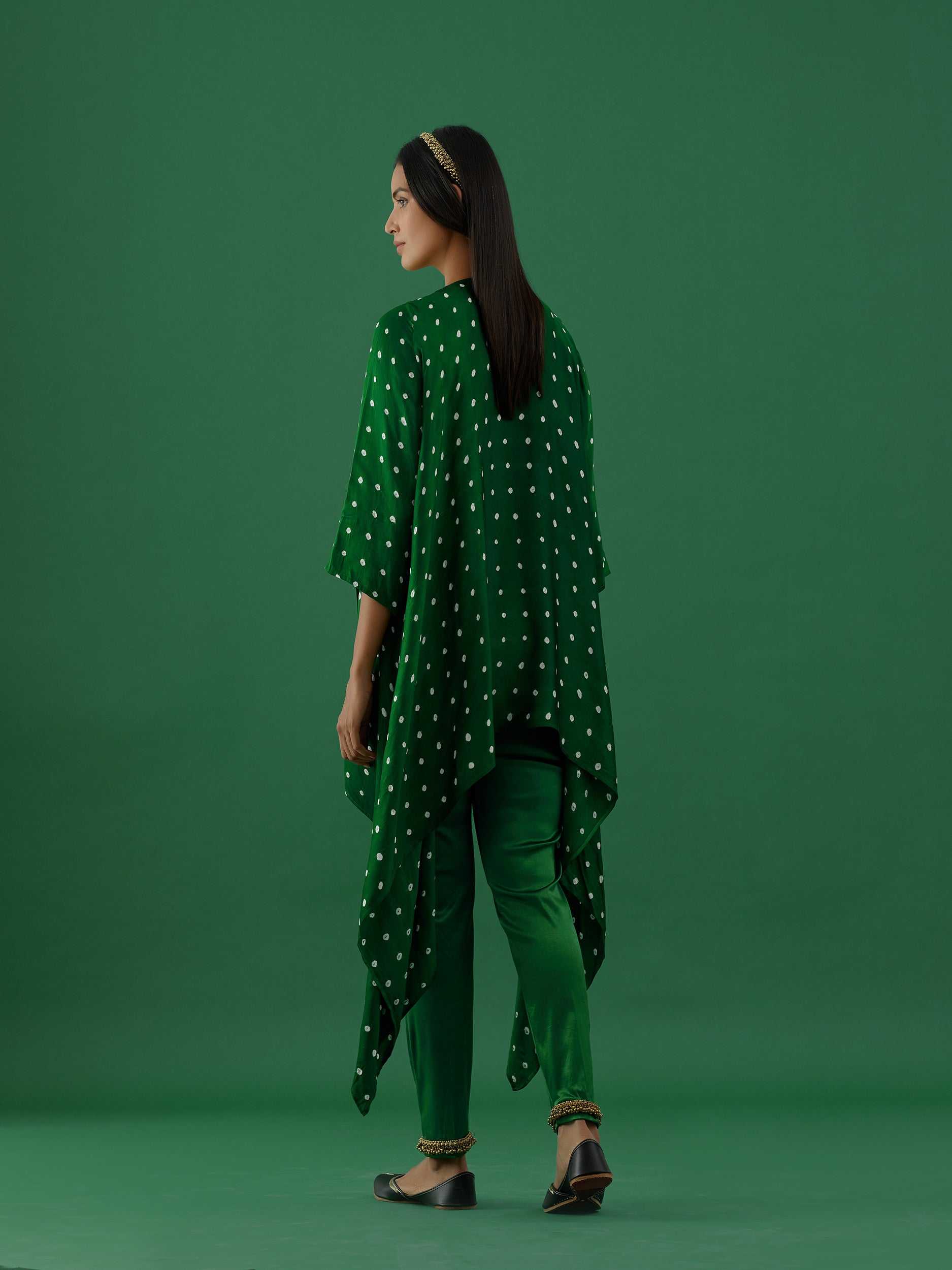 Vishakha - Green Co-ords Set - 5elements