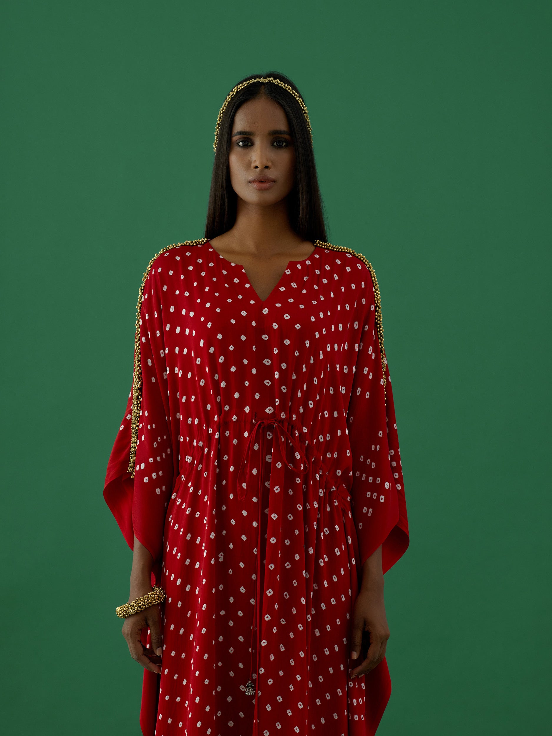 Indulekha - Red (kaftan) - 5elements