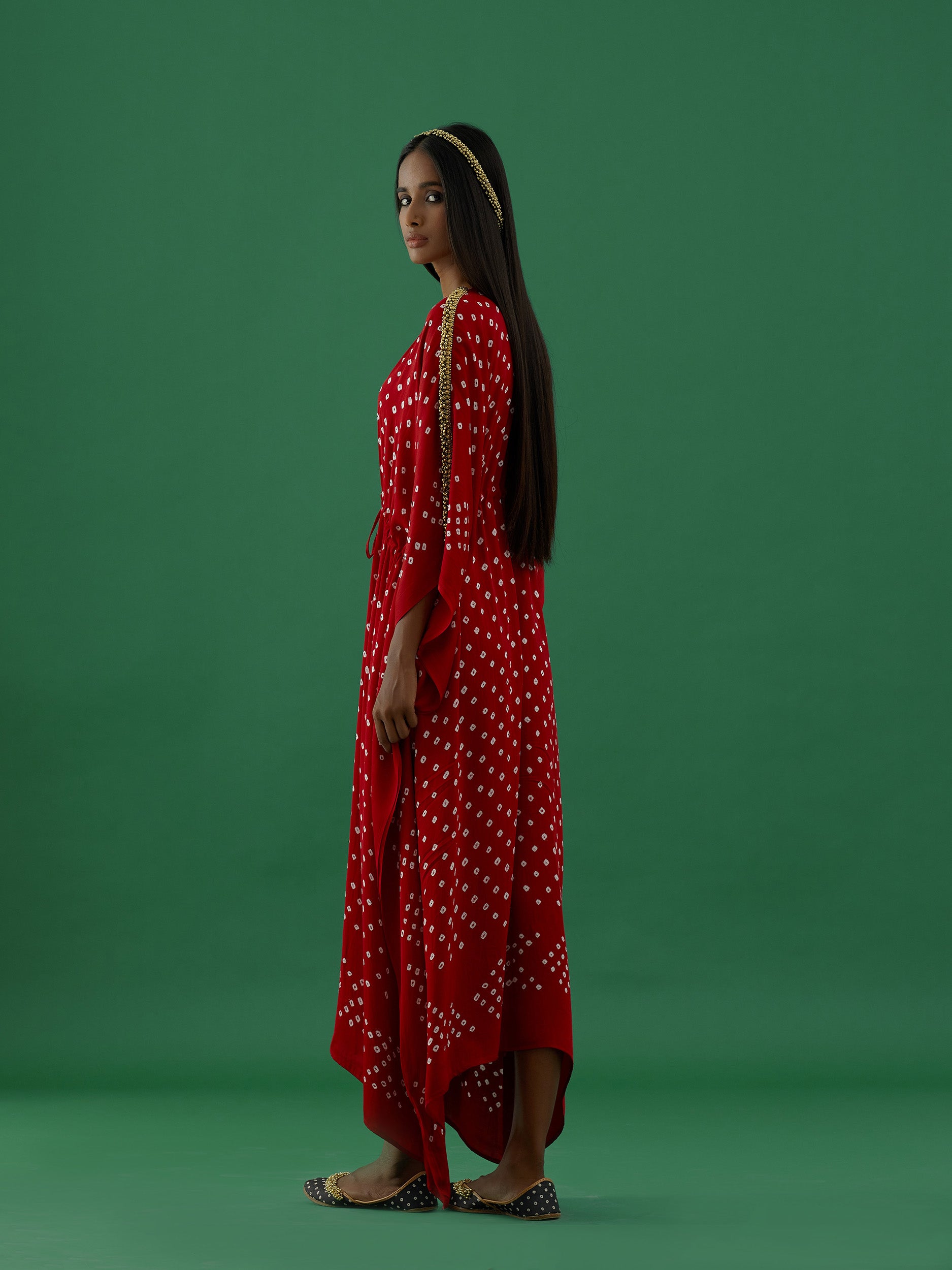 Indulekha - Red (kaftan) - 5elements