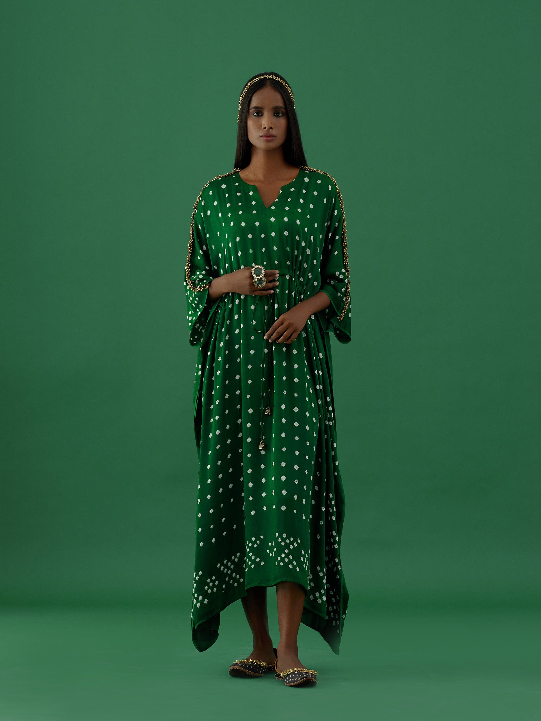 Indulekha - Green (kaftan) - 5elements