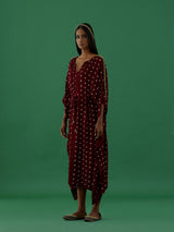 Indulekha - Maroon (kaftan) - 5elements